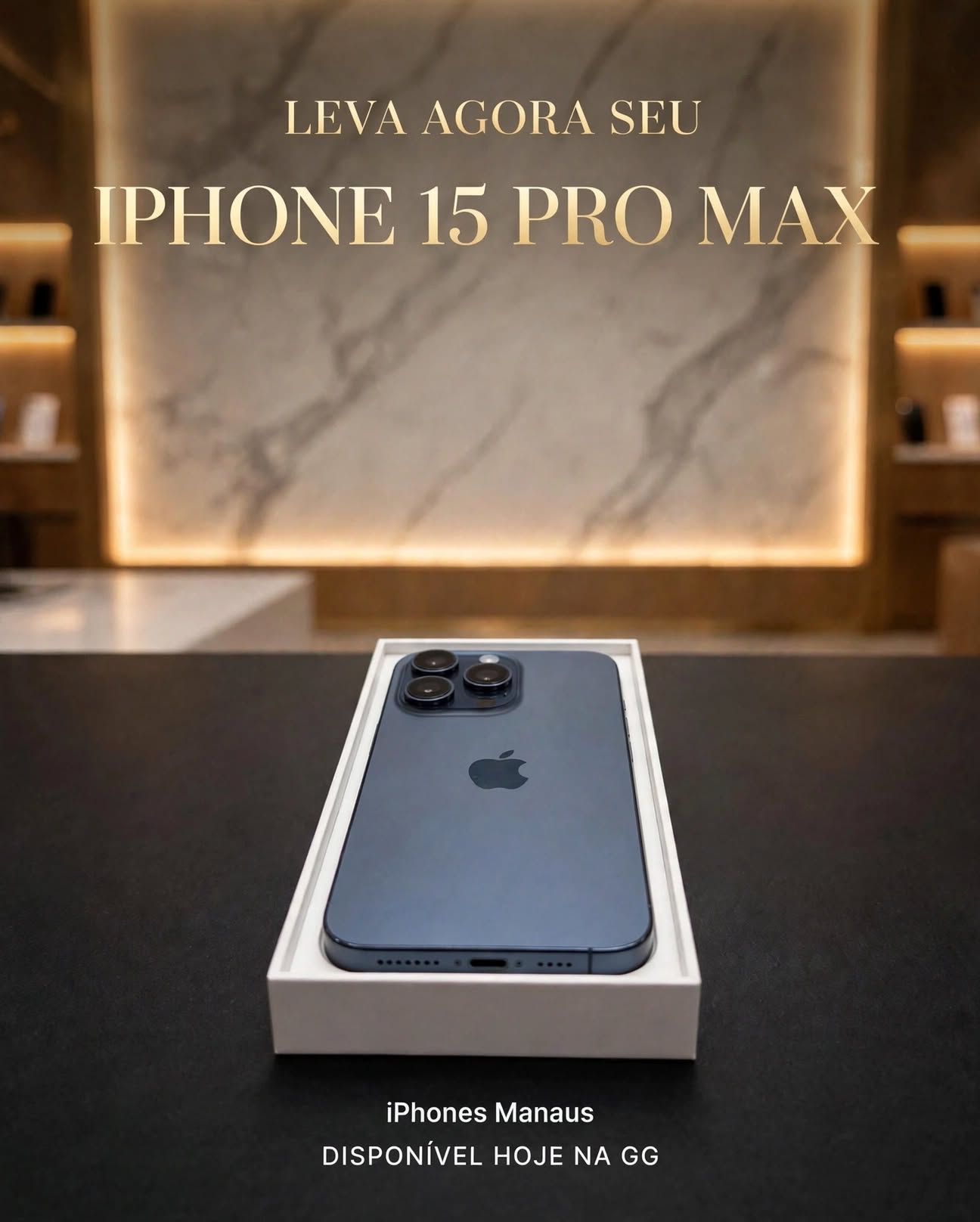 iPhone 15 Pro Max — disponível na GG iPhones, Manaus